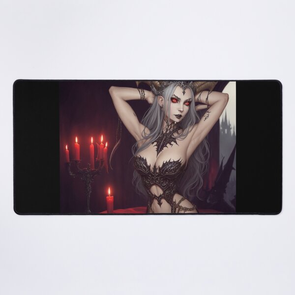 Item preview, Beautiful sexy Vampire gothic goth girl painting  designed and sold by Vintage Designs +.