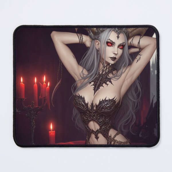 Item preview, Beautiful sexy Vampire gothic goth girl painting  designed and sold by Vintage Designs +.