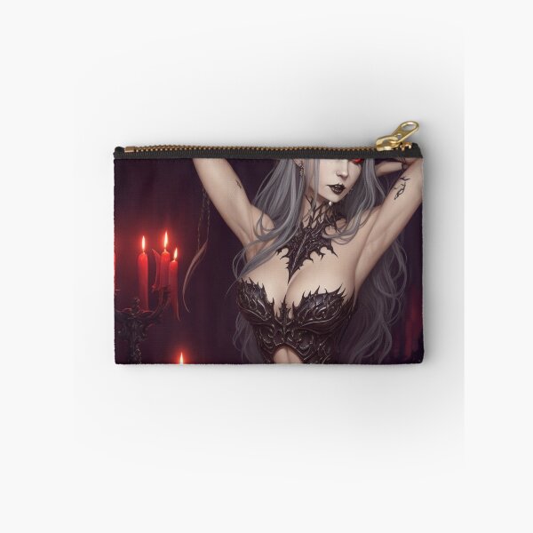 Item preview, Beautiful sexy Vampire gothic goth girl painting  designed and sold by Vintage Designs +.