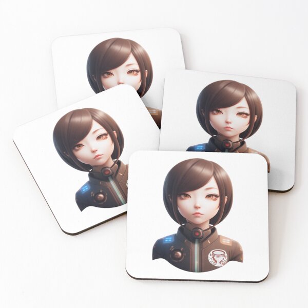 Item preview, Anime characters girl brown eyes and hair  designed and sold by Karamstore20.