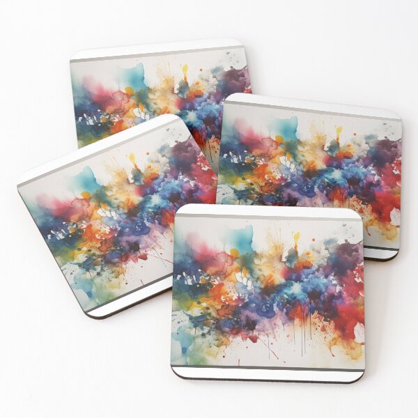 Item preview, Rainbow Abstract Art Canvas Print designed and sold by artbybodhi.