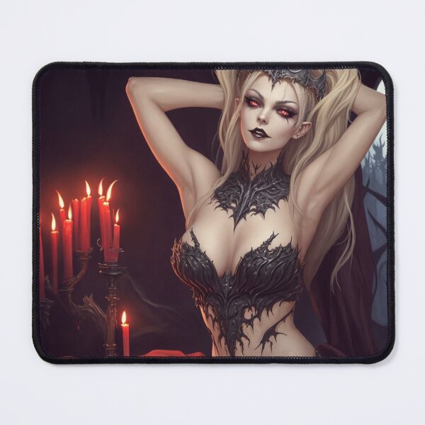 Item preview, Beautiful sexy Vampire gothic goth girl painting  designed and sold by Vintage Designs +.