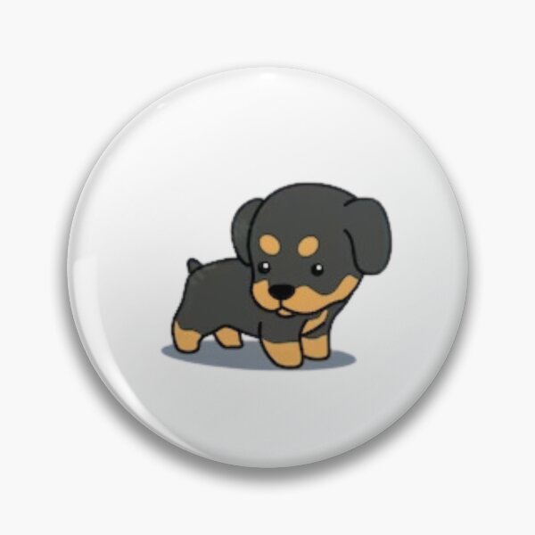 Item preview, Cute rottweiler puppy cartoon icon designed and sold by DesignsByLuna.