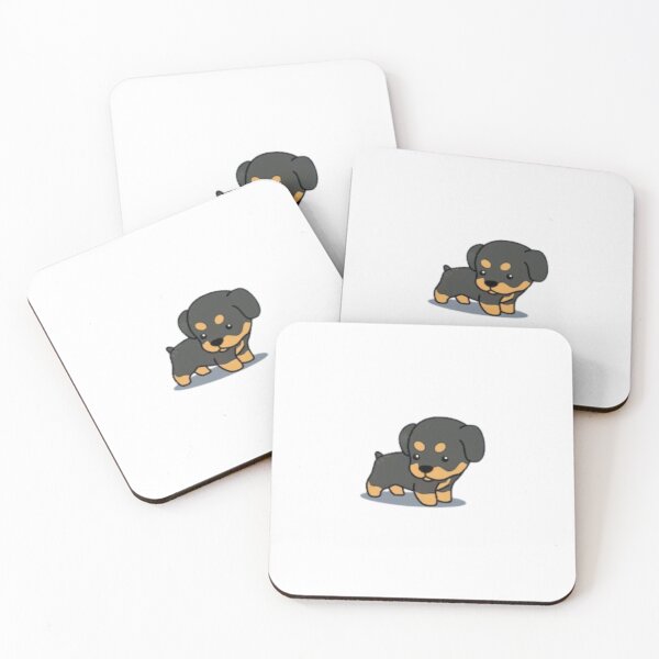 Item preview, Cute rottweiler puppy cartoon icon designed and sold by DesignsByLuna.