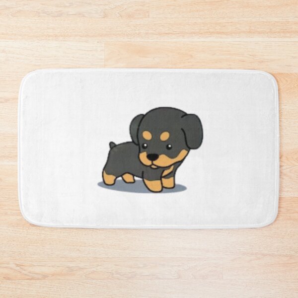 Item preview, Cute rottweiler puppy cartoon icon designed and sold by DesignsByLuna.