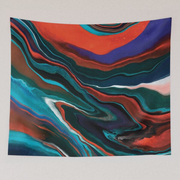 Item preview, colorful waves  designed and sold by arezoo-sh.
