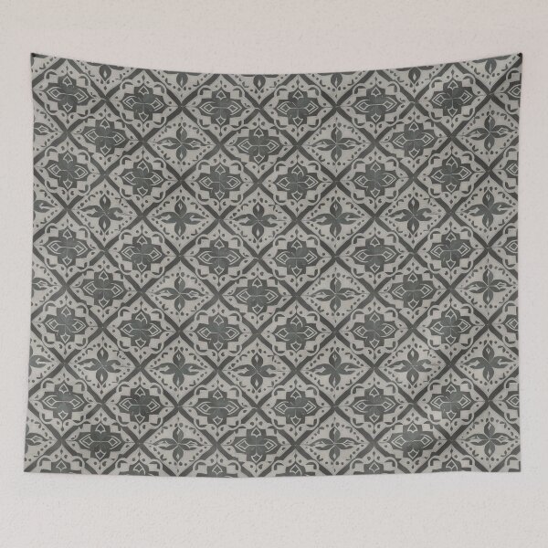 Item preview, Black and White Geometric Pattern Art - Batik-Inspired Design for Modern Expression designed and sold by cocomikozza.