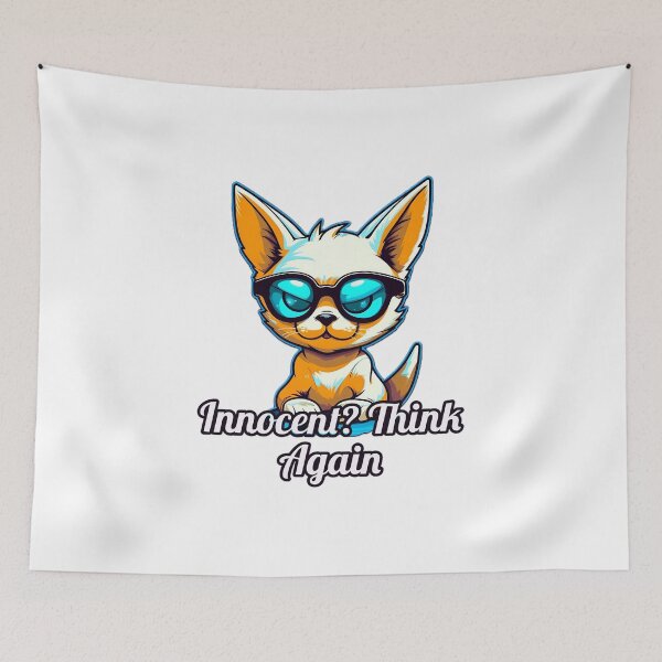 Item preview, Innocent? Think Again - Adorable Kitten with a Wicked Twist designed and sold by SADStyleDesigns.