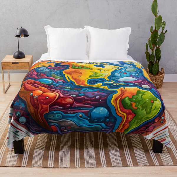 Item preview, Abstract Colorful Planet Earth designed and sold by raviolli000.