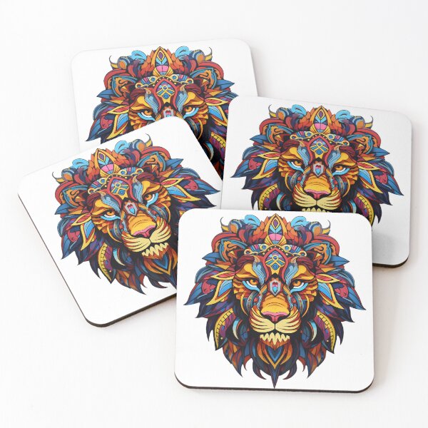 Item preview, Geometric Fractal Lion Head designed and sold by raviolli000.