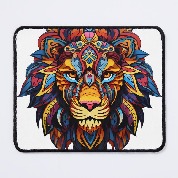 Item preview, Geometric Fractal Lion Head designed and sold by raviolli000.