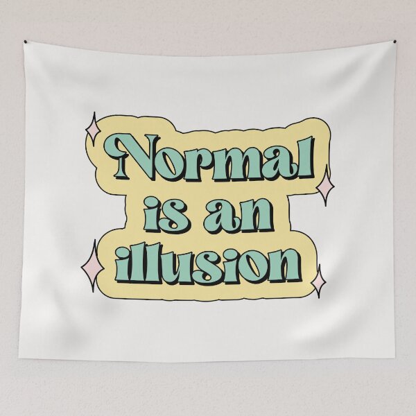 Item preview, Normal is an illusion The Addams Family Wednesday designed and sold by Latinoladas.
