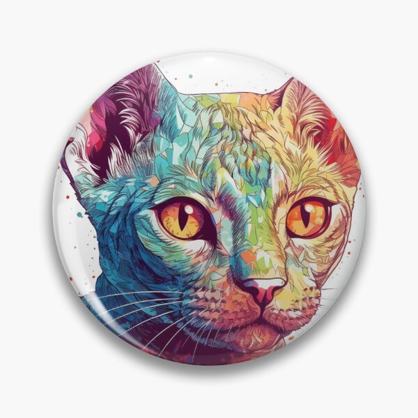 Item preview, Playful Paws Art Co Devon Rex Cat Portrait Design - Colorful and Charming Feline Art for Lovers designed and sold by DooodleGod.