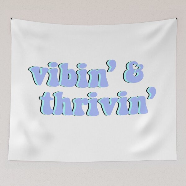 Item preview, Vibin and thrivin neon blue purple aesthetic  designed and sold by Loveartse.