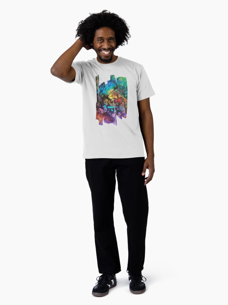 Aperçu 3 sur 4. T-shirt premium avec l'œuvre Eclosion 31 créée et vendue par ElioraBousquet.