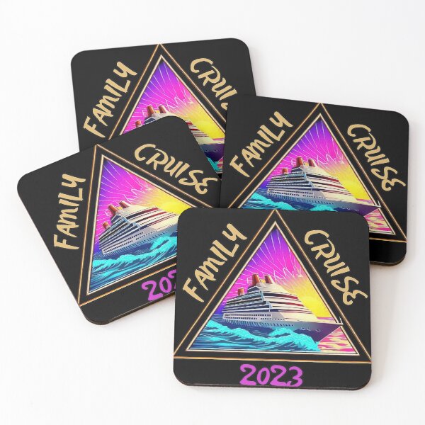 Item preview, Family Cruise ship 2023 triangle logo retro designed and sold by TomFrontierArt.