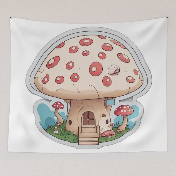 Item preview, Little adorable mushroom house designed and sold by FFixation.