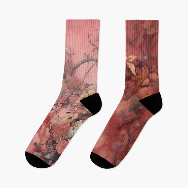 Item preview, Peach of Life: Vintage Floral Skull designed and sold by 20th-eclipse.