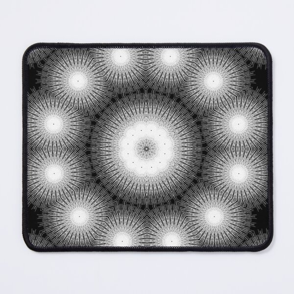 Item preview, White pattern Design in black background designed and sold by Rav33822.