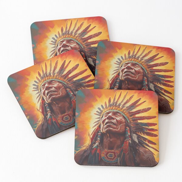 Item preview, Native American Warriror - Design 3 designed and sold by JoeNeckbone's Hangout.
