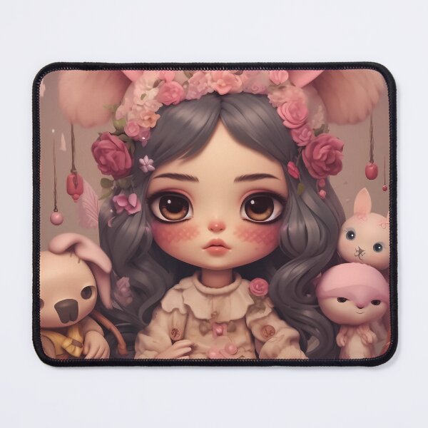 Artikelvorschau, Female Kawaii Chibi Character entworfen und verkauft von MTJ-Mushrooms.