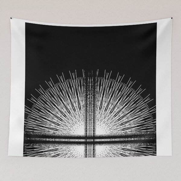 Item preview, White pattern Design in black background designed and sold by Rav33822.