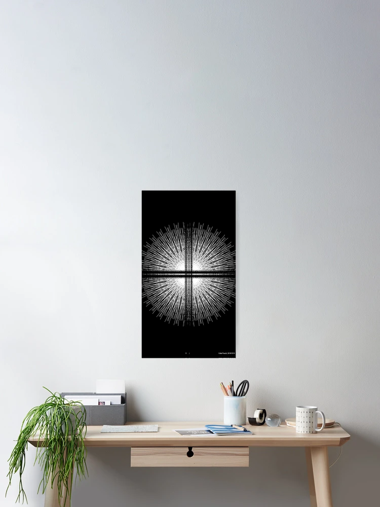 Thumbnail 2 von 3, Poster, White pattern Design in black background designt und verkauft von Rav33822.