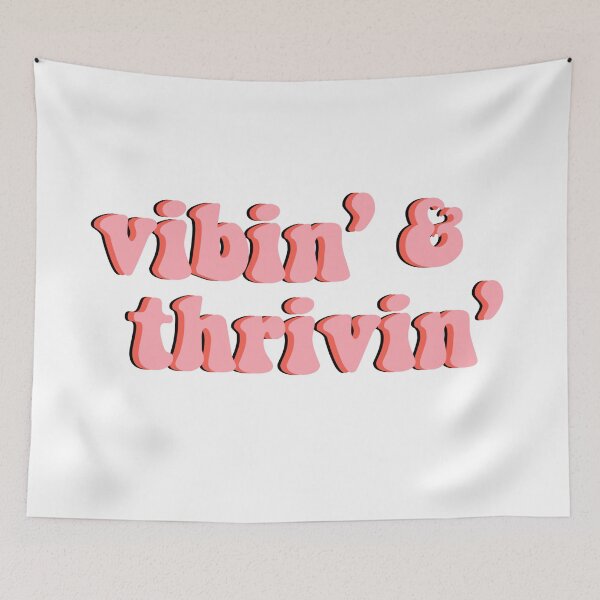 Item preview,  Vibin and thrivin pink aesthetic  designed and sold by Loveartse.