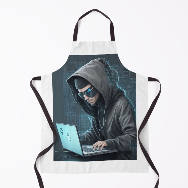Item preview, Futuristic Hacker - Cyberpunk Character Art Print designed and sold by aiprintiq.