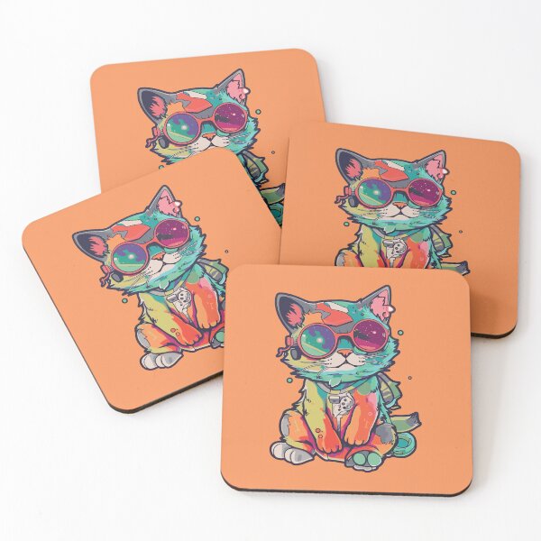 Item preview, Futuristic Multicolor Cats #6 martian designed and sold by SOVISART.
