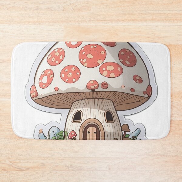 Item preview, Cute mushroom house with two windows designed and sold by FFixation.