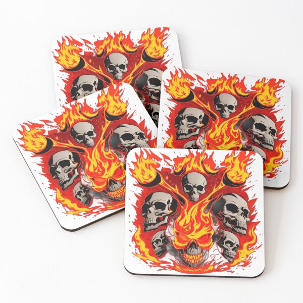 Item preview, Flame skulls designed and sold by Fatkid11.