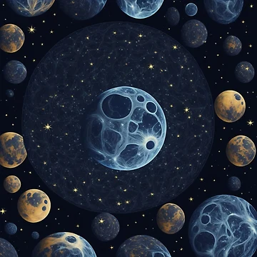 Artwork thumbnail, Moon Geometric Pattern by TondoMeander