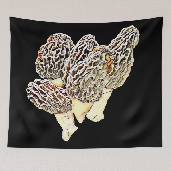 Item preview, Artistic Morel Mushrooms designed and sold by natnat7w.