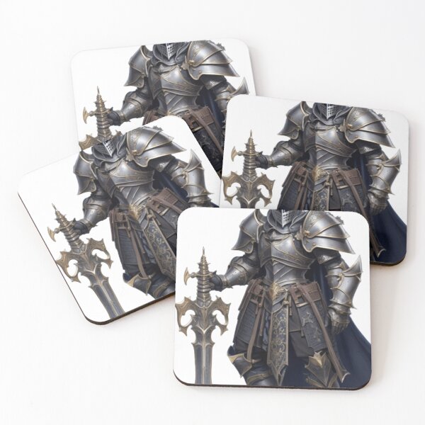Item preview, Medieval Fantasy Knight - Epic Character Art Print designed and sold by aiprintiq.