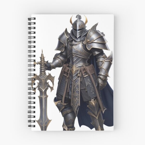 Item preview, Medieval Fantasy Knight - Epic Character Art Print designed and sold by aiprintiq.