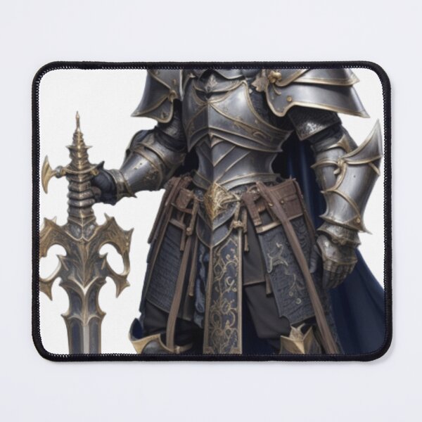 Item preview, Medieval Fantasy Knight - Epic Character Art Print designed and sold by aiprintiq.