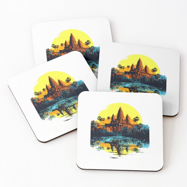 Item preview, Angkor Wat Pop Art - Cambodian History in Color designed and sold by FamMeetsWorld.