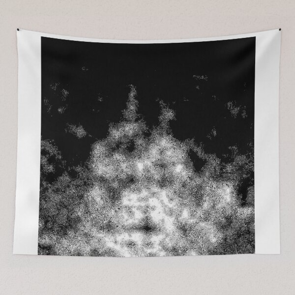 Item preview, White pattern Design in black background designed and sold by Rav33822.