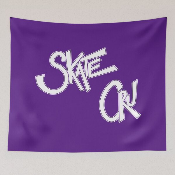 Item preview, Skate Cru white logo back print designed and sold by SkateCru.