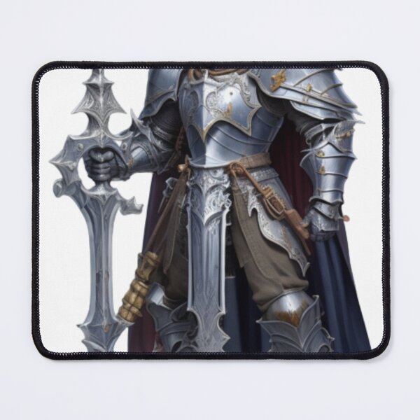 Item preview, Medieval Fantasy Knight - Epic Character Art PrintT designed and sold by aiprintiq.