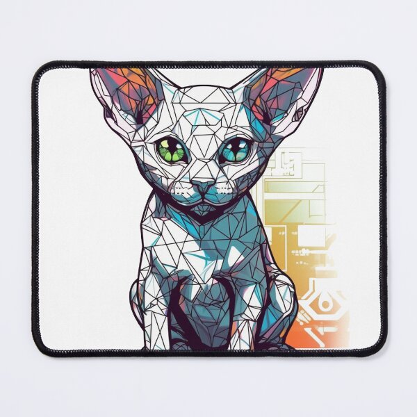 Item preview, FutureRex TechCat - High-Tech Design for Modern Cat Lovers with Devon Rex Breed designed and sold by DooodleGod.