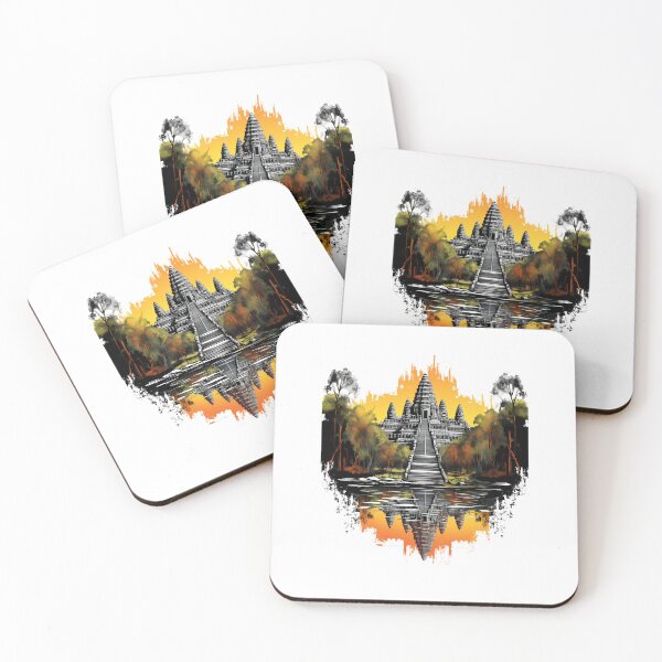 Item preview, Surrealist Angkor Wat - A Dreamlike Depiction designed and sold by FamMeetsWorld.
