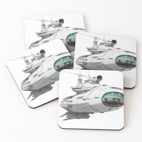 Item preview, Space Ship - Sci-Fi Adventure Art Print designed and sold by aiprintiq.