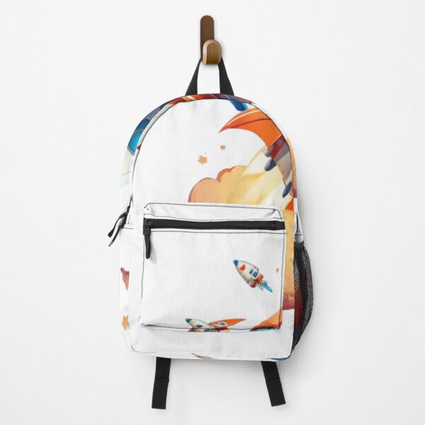 Item preview, Launching Rocket - Space Exploration Art Print designed and sold by aiprintiq.