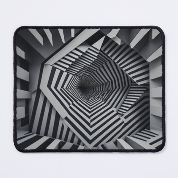Item preview, Optical Illusion - Lines and Shapes Art Print designed and sold by aiprintiq.