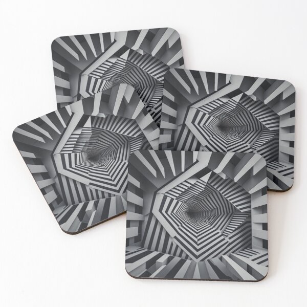 Item preview, Optical Illusion - Lines and Shapes Art Print designed and sold by aiprintiq.