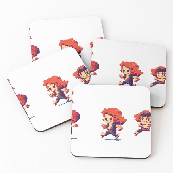 Item preview, Pixel Animation Characters - Retro Style Art Print designed and sold by aiprintiq.