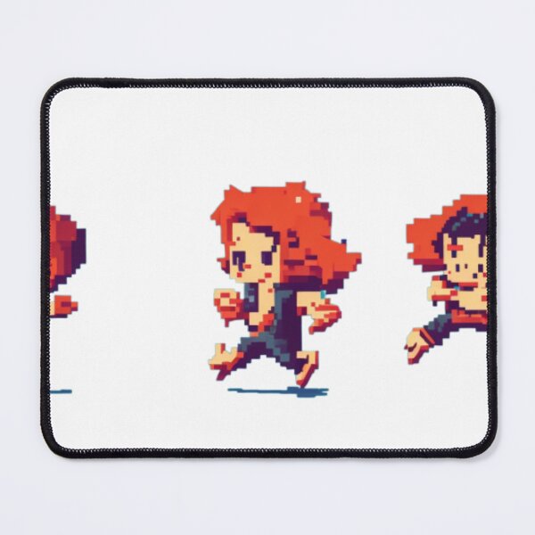 Item preview, Pixel Animation Characters - Retro Style Art Print designed and sold by aiprintiq.