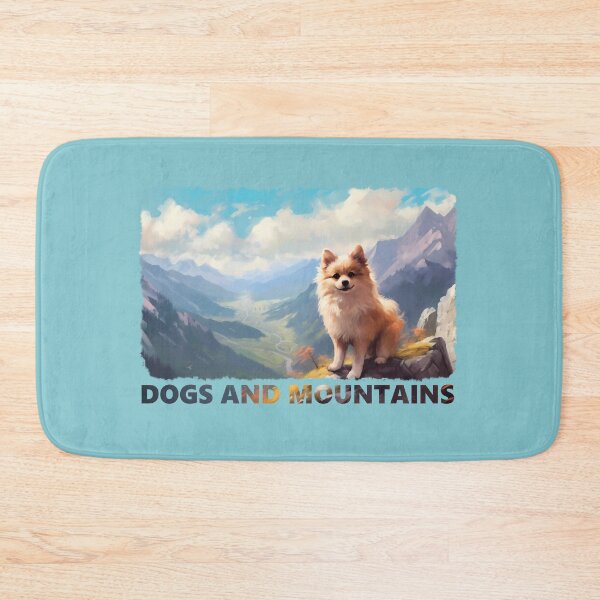 Artikelvorschau, Dogs and Mountains Zwergspitz Design Rau entworfen und verkauft von pinguinii.